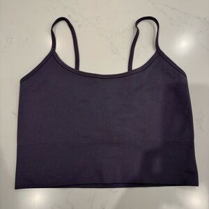 Athleta NWOT Seamless Rib Thin Strap Crop Tank Mauve Medium